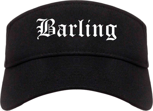 Barling Arkansas AR Old English Mens Visor Cap Hat Black