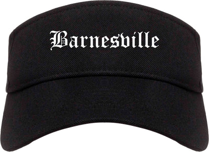 Barnesville Georgia GA Old English Mens Visor Cap Hat Black