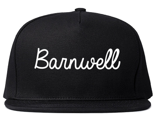 Barnwell South Carolina SC Script Mens Snapback Hat Black