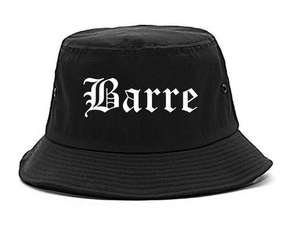 Barre Vermont VT Old English Mens Bucket Hat Black