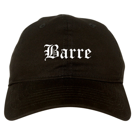 Barre Vermont VT Old English Mens Dad Hat Baseball Cap Black