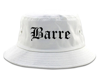 Barre Vermont VT Old English Mens Bucket Hat White