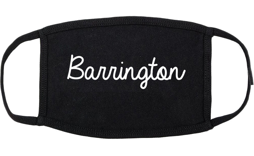 Barrington Illinois IL Script Cotton Face Mask Black