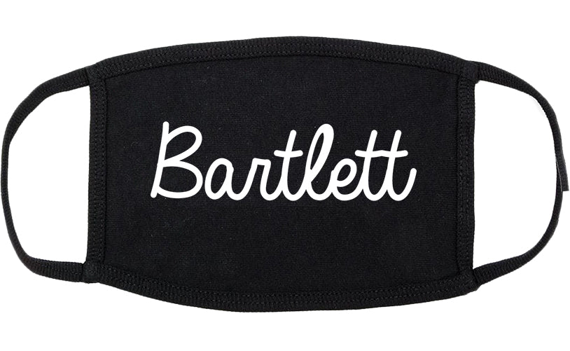 Bartlett Tennessee TN Script Cotton Face Mask Black