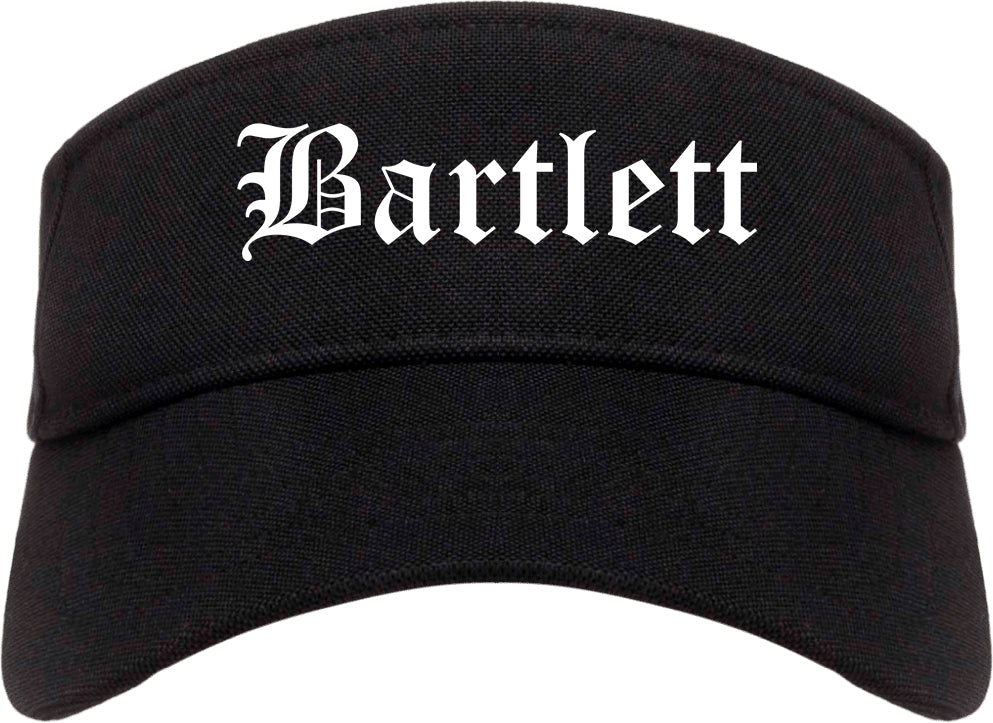 Bartlett Tennessee TN Old English Mens Visor Cap Hat Black