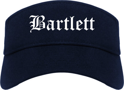 Bartlett Tennessee TN Old English Mens Visor Cap Hat Navy Blue