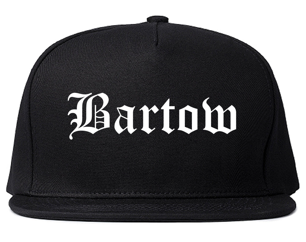 Bartow Florida FL Old English Mens Snapback Hat Black