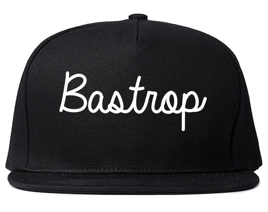 Bastrop Louisiana LA Script Mens Snapback Hat Black