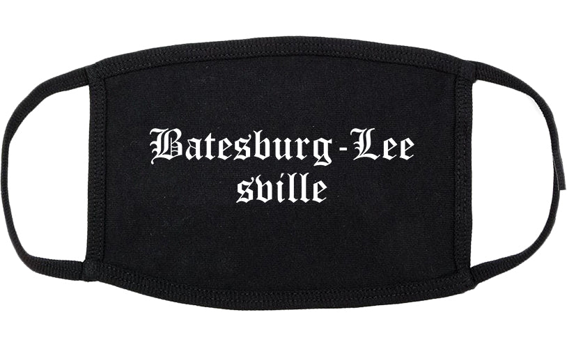 Batesburg Leesville South Carolina SC Old English Cotton Face Mask Black