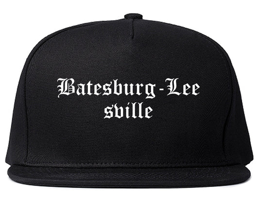 Batesburg Leesville South Carolina SC Old English Mens Snapback Hat Black