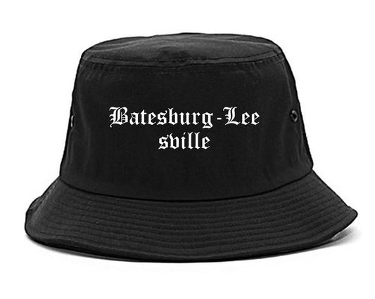 Batesburg Leesville South Carolina SC Old English Mens Bucket Hat Black