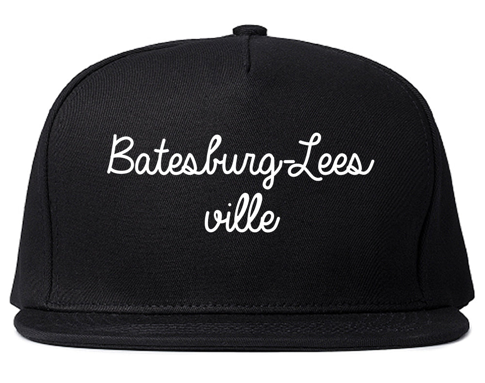 Batesburg Leesville South Carolina SC Script Mens Snapback Hat Black