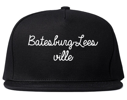 Batesburg Leesville South Carolina SC Script Mens Snapback Hat Black