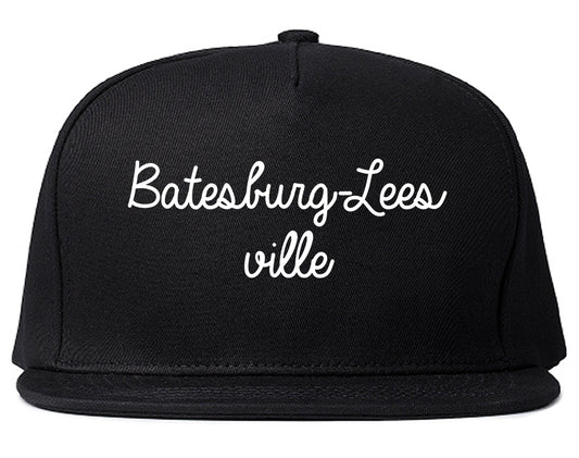 Batesburg Leesville South Carolina SC Script Mens Snapback Hat Black