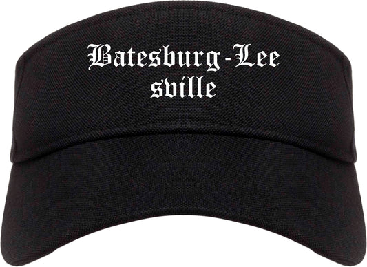 Batesburg Leesville South Carolina SC Old English Mens Visor Cap Hat Black