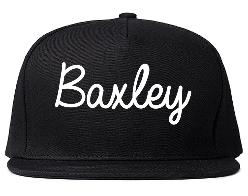 Baxley Georgia GA Script Mens Snapback Hat Black