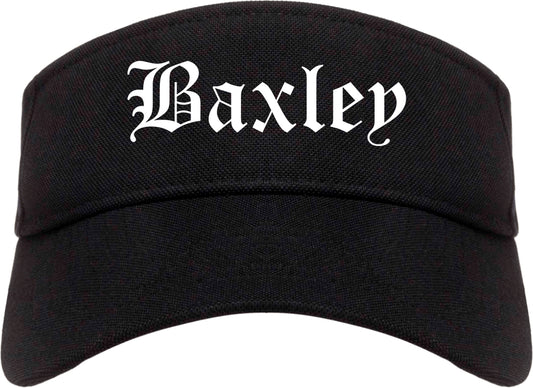 Baxley Georgia GA Old English Mens Visor Cap Hat Black