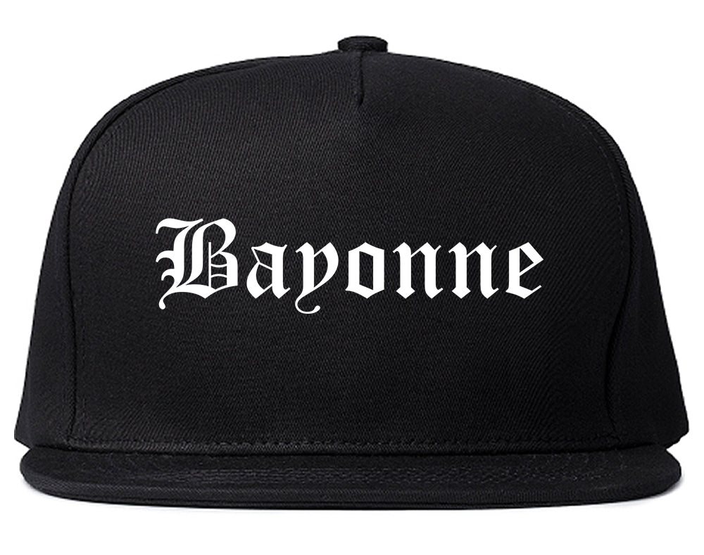 Bayonne New Jersey NJ Old English Mens Snapback Hat Black