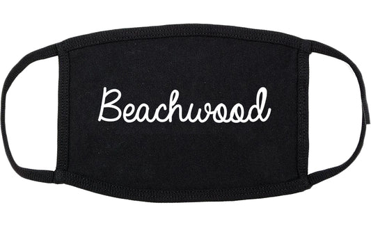 Beachwood New Jersey NJ Script Cotton Face Mask Black