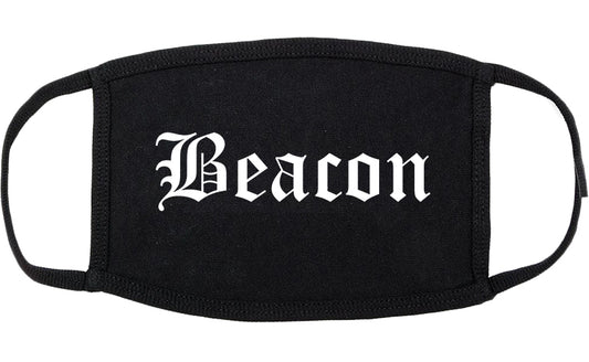 Beacon New York NY Old English Cotton Face Mask Black