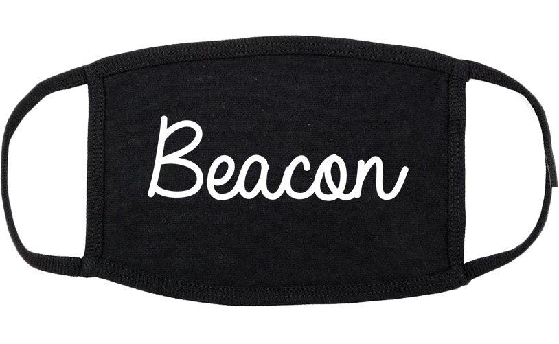 Beacon New York NY Script Cotton Face Mask Black