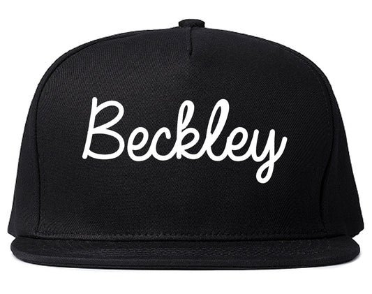 Beckley West Virginia WV Script Mens Snapback Hat Black