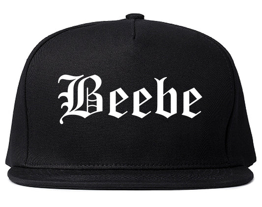 Beebe Arkansas AR Old English Mens Snapback Hat Black