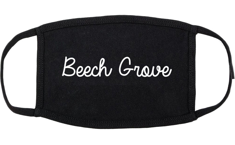 Beech Grove Indiana IN Script Cotton Face Mask Black