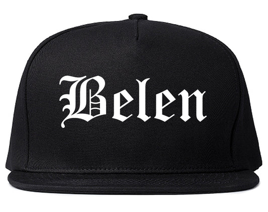 Belen New Mexico NM Old English Mens Snapback Hat Black