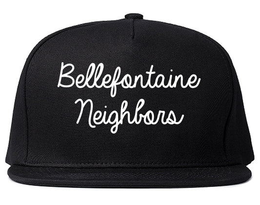 Bellefontaine Neighbors Missouri MO Script Mens Snapback Hat Black
