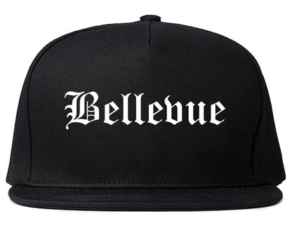 Bellevue Kentucky KY Old English Mens Snapback Hat Black
