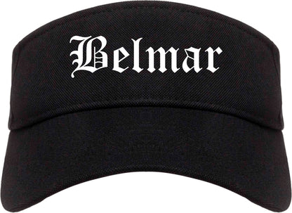 Belmar New Jersey NJ Old English Mens Visor Cap Hat Black