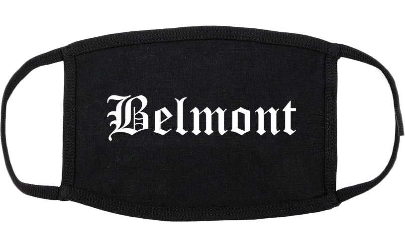 Belmont North Carolina NC Old English Cotton Face Mask Black