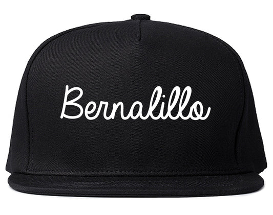 Bernalillo New Mexico NM Script Mens Snapback Hat Black