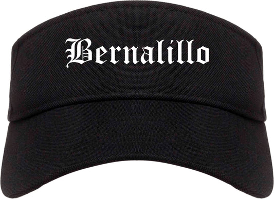 Bernalillo New Mexico NM Old English Mens Visor Cap Hat Black