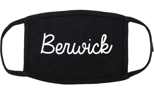 Berwick Pennsylvania PA Script Cotton Face Mask Black