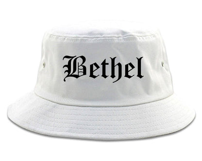 Bethel Alaska AK Old English Mens Bucket Hat White