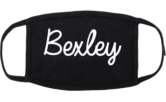 Bexley Ohio OH Script Cotton Face Mask Black