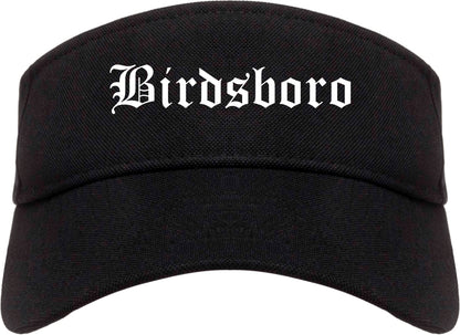 Birdsboro Pennsylvania PA Old English Mens Visor Cap Hat Black
