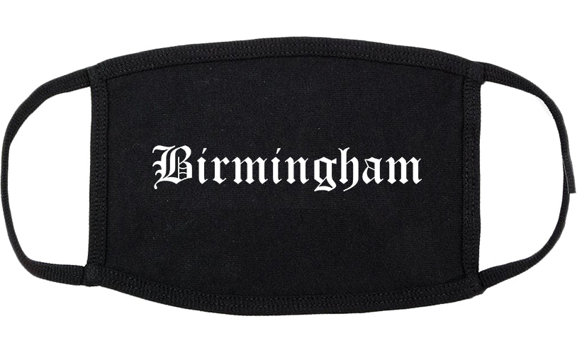 Birmingham Alabama AL Old English Cotton Face Mask Black