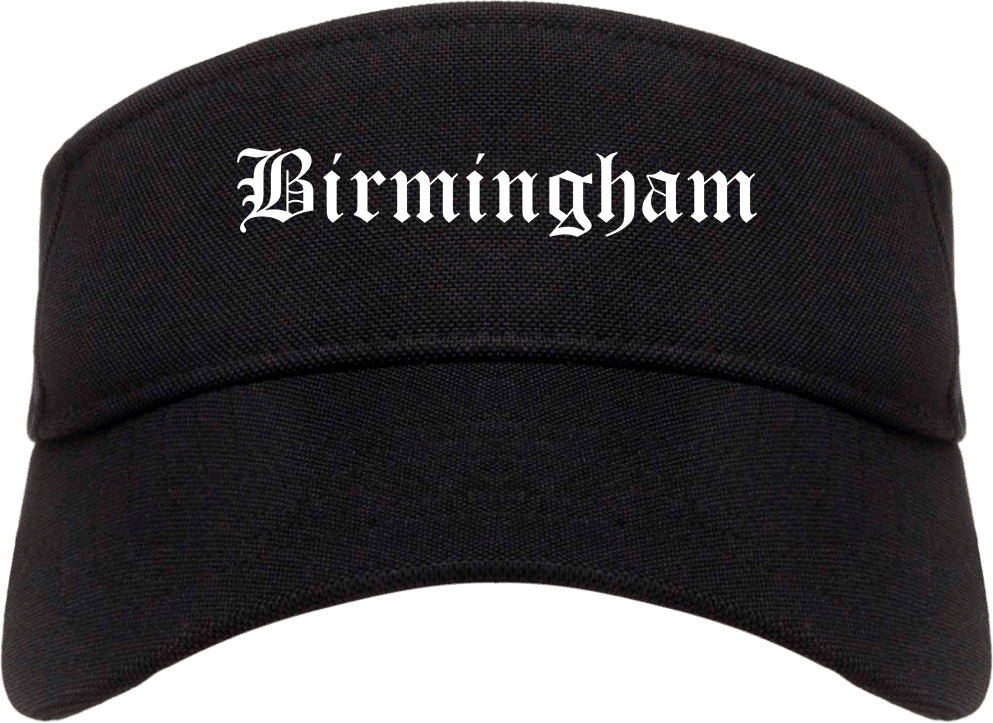 Birmingham Alabama AL Old English Mens Visor Cap Hat Black