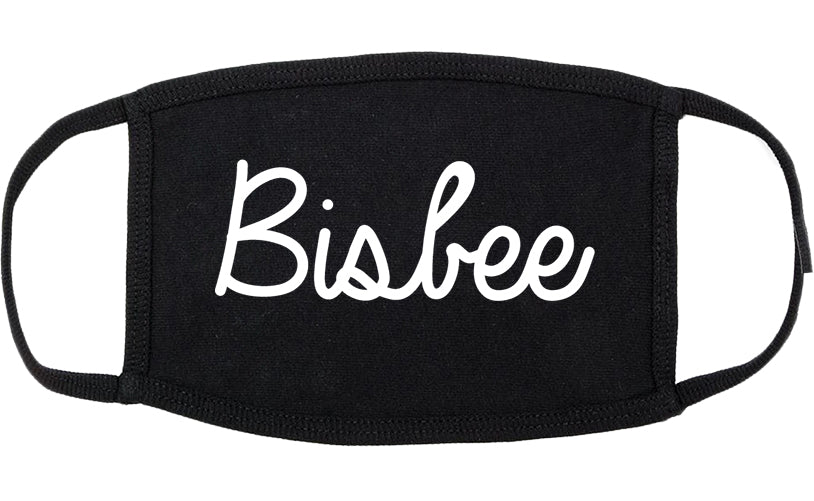 Bisbee Arizona AZ Script Cotton Face Mask Black