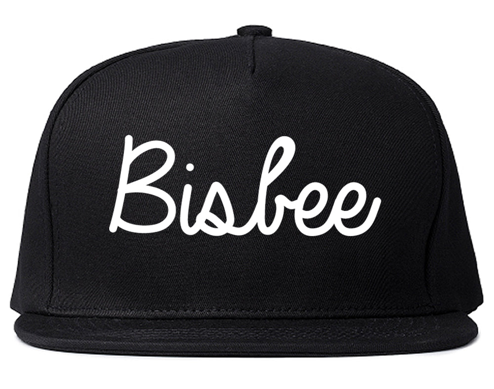 Bisbee Arizona AZ Script Mens Snapback Hat Black