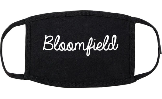 Bloomfield New Mexico NM Script Cotton Face Mask Black