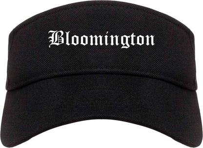 Bloomington Indiana IN Old English Mens Visor Cap Hat Black