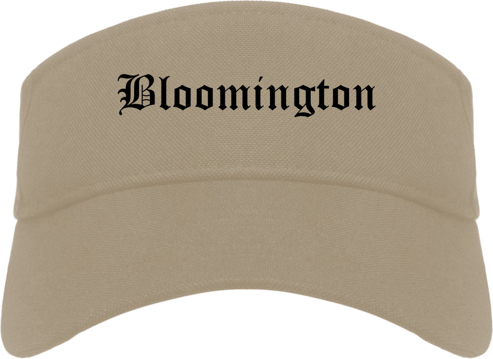 Bloomington Minnesota MN Old English Mens Visor Cap Hat Khaki