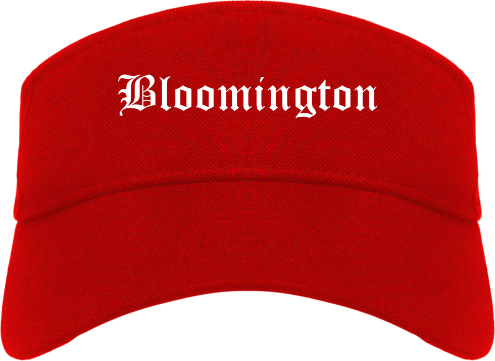Bloomington Minnesota MN Old English Mens Visor Cap Hat Red