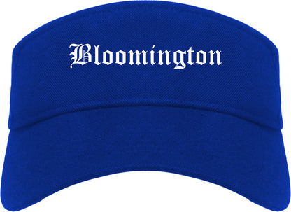 Bloomington Minnesota MN Old English Mens Visor Cap Hat Royal Blue