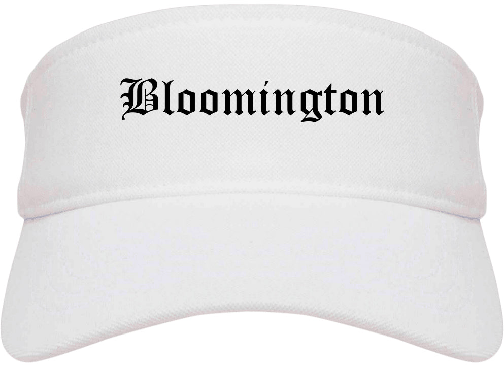 Bloomington Minnesota MN Old English Mens Visor Cap Hat White