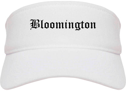 Bloomington Minnesota MN Old English Mens Visor Cap Hat White